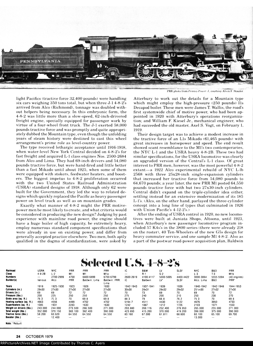 PRR, Atterbury's M-1 Engines, Page 24, 1979